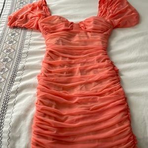 Bodycon ruched mini dress